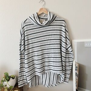 Anthropologie | striped turtleneck sweater